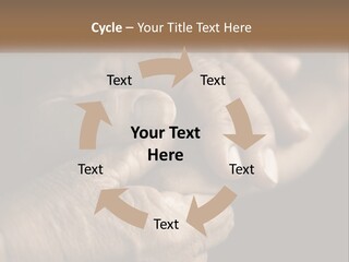 Two Hands Holding Each Other Over A Black Background PowerPoint Template