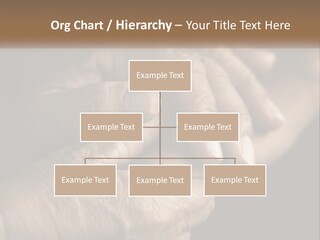 Two Hands Holding Each Other Over A Black Background PowerPoint Template