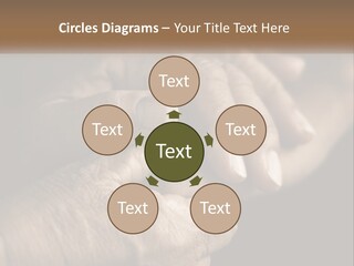 Two Hands Holding Each Other Over A Black Background PowerPoint Template