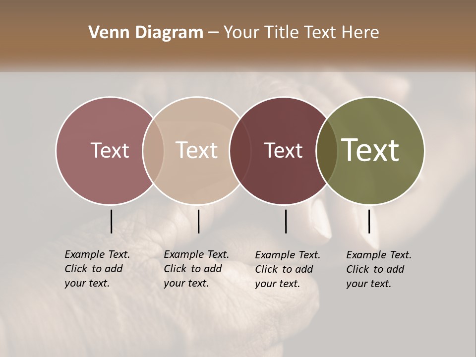 Two Hands Holding Each Other Over A Black Background PowerPoint Template