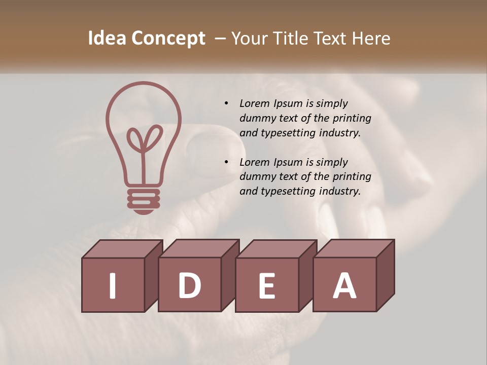 Two Hands Holding Each Other Over A Black Background PowerPoint Template