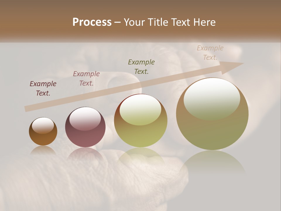 Two Hands Holding Each Other Over A Black Background PowerPoint Template