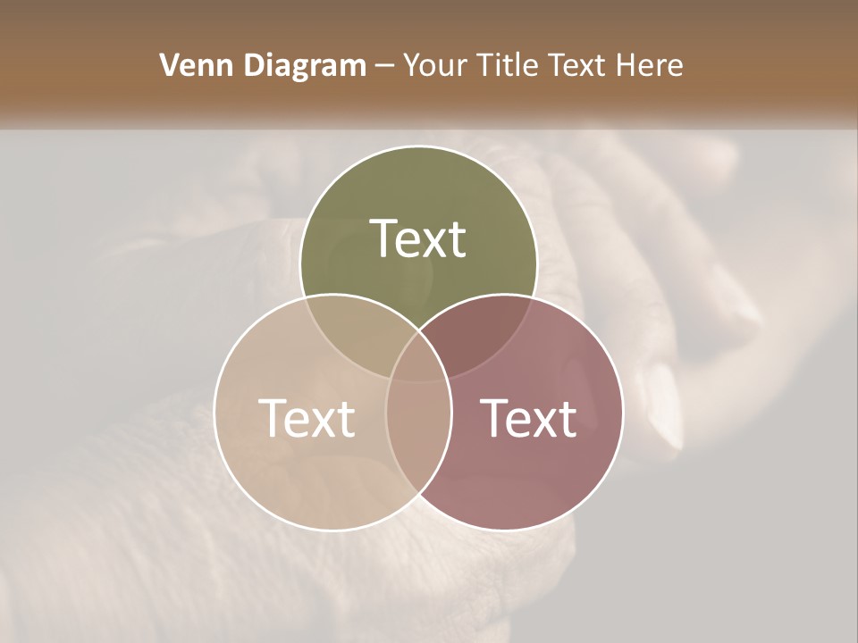 Two Hands Holding Each Other Over A Black Background PowerPoint Template