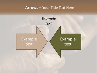 Two Hands Holding Each Other Over A Black Background PowerPoint Template