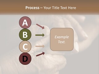 Two Hands Holding Each Other Over A Black Background PowerPoint Template