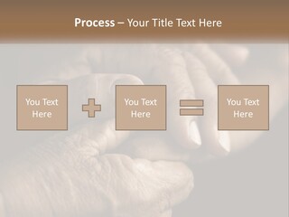 Two Hands Holding Each Other Over A Black Background PowerPoint Template
