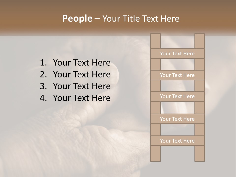 Two Hands Holding Each Other Over A Black Background PowerPoint Template