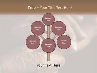 Two Hands Holding Each Other Over A Black Background PowerPoint Template