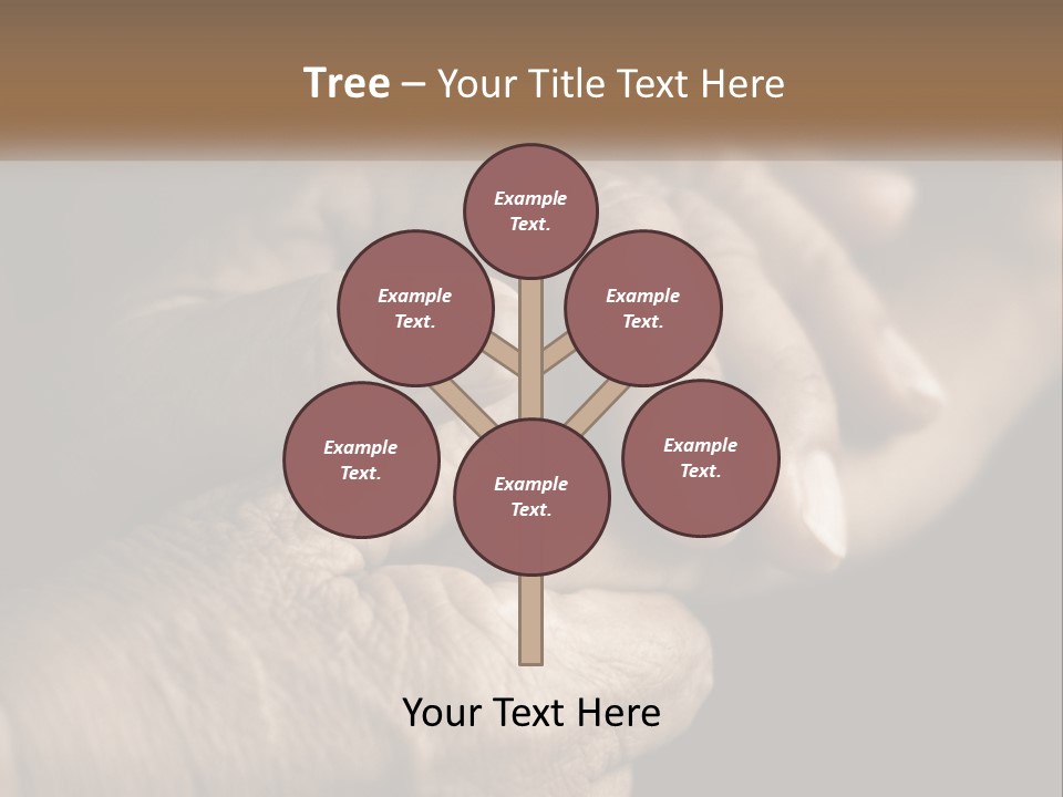 Two Hands Holding Each Other Over A Black Background PowerPoint Template