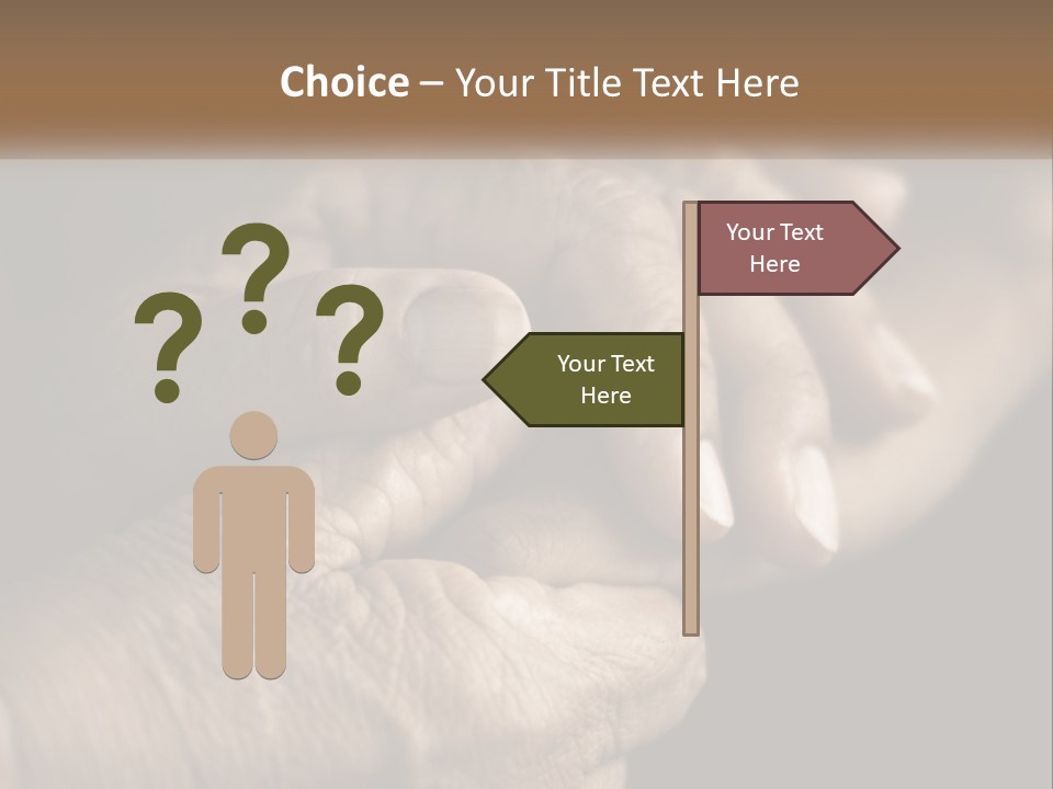 Two Hands Holding Each Other Over A Black Background PowerPoint Template