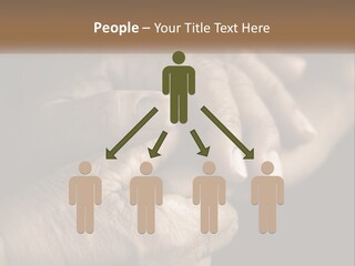 Two Hands Holding Each Other Over A Black Background PowerPoint Template