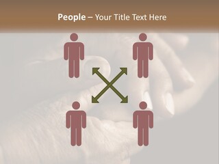 Two Hands Holding Each Other Over A Black Background PowerPoint Template