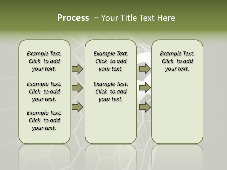 A Soccer Ball Is In The Net Of A Soccer Field PowerPoint Template