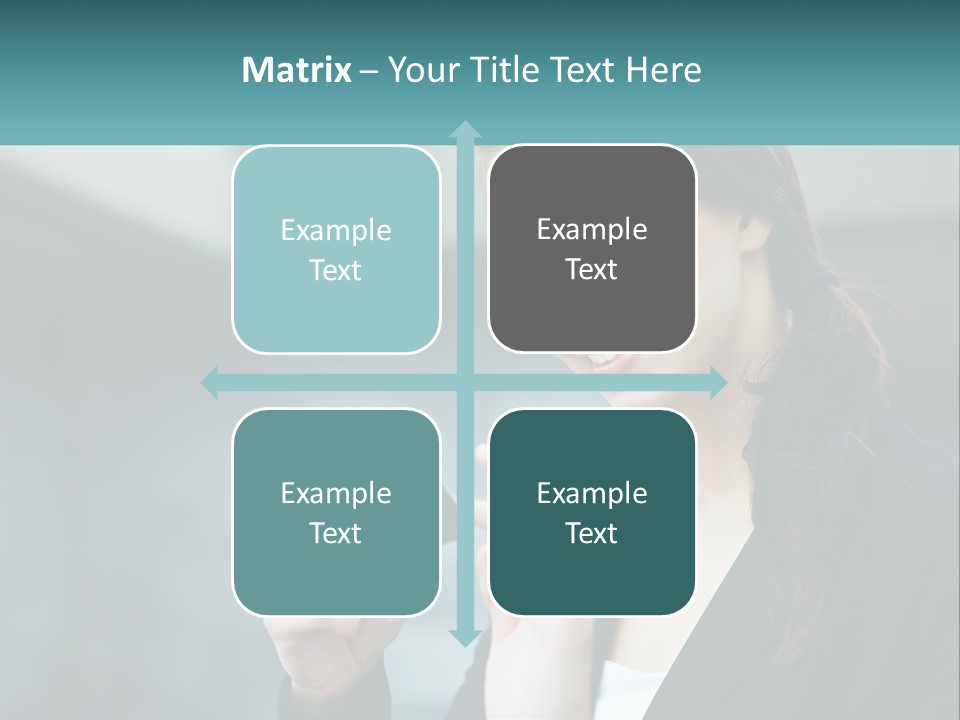 A Woman Holding A Cell Phone In Her Hand PowerPoint Template