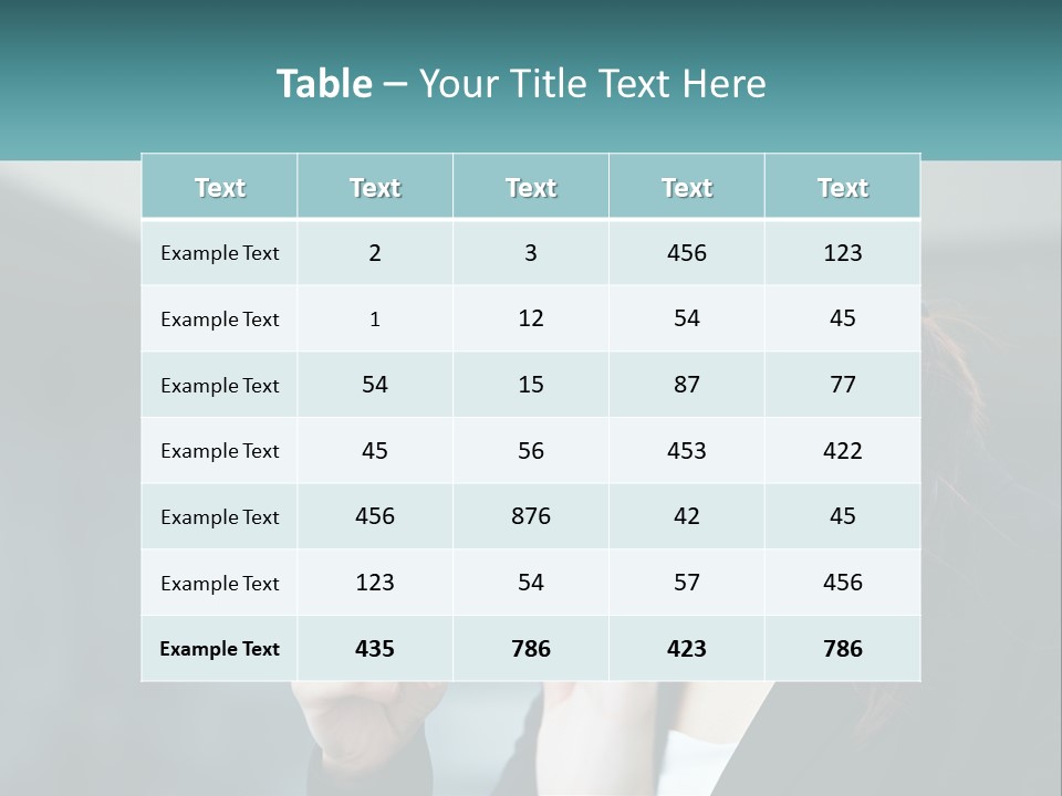 A Woman Holding A Cell Phone In Her Hand PowerPoint Template
