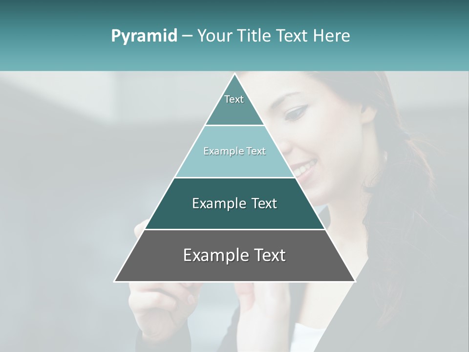 A Woman Holding A Cell Phone In Her Hand PowerPoint Template