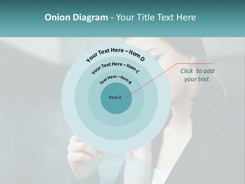 A Woman Holding A Cell Phone In Her Hand PowerPoint Template