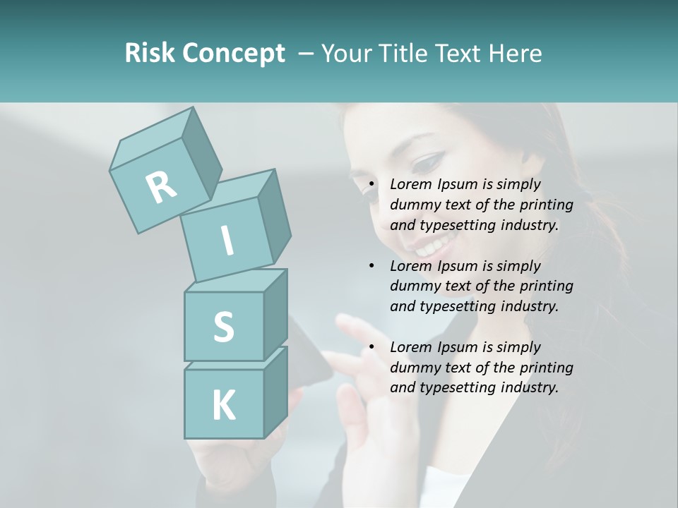 A Woman Holding A Cell Phone In Her Hand PowerPoint Template