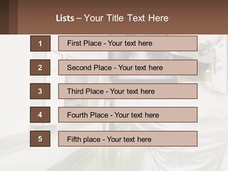 A Woman In A White Lab Coat Is Looking At A X - Ray PowerPoint Template