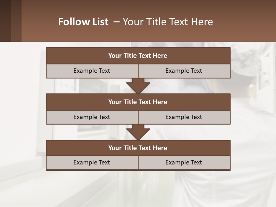 A Woman In A White Lab Coat Is Looking At A X - Ray PowerPoint Template