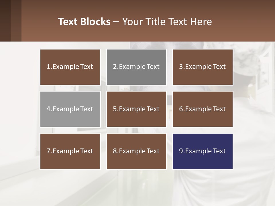 A Woman In A White Lab Coat Is Looking At A X - Ray PowerPoint Template