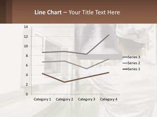 A Woman In A White Lab Coat Is Looking At A X - Ray PowerPoint Template