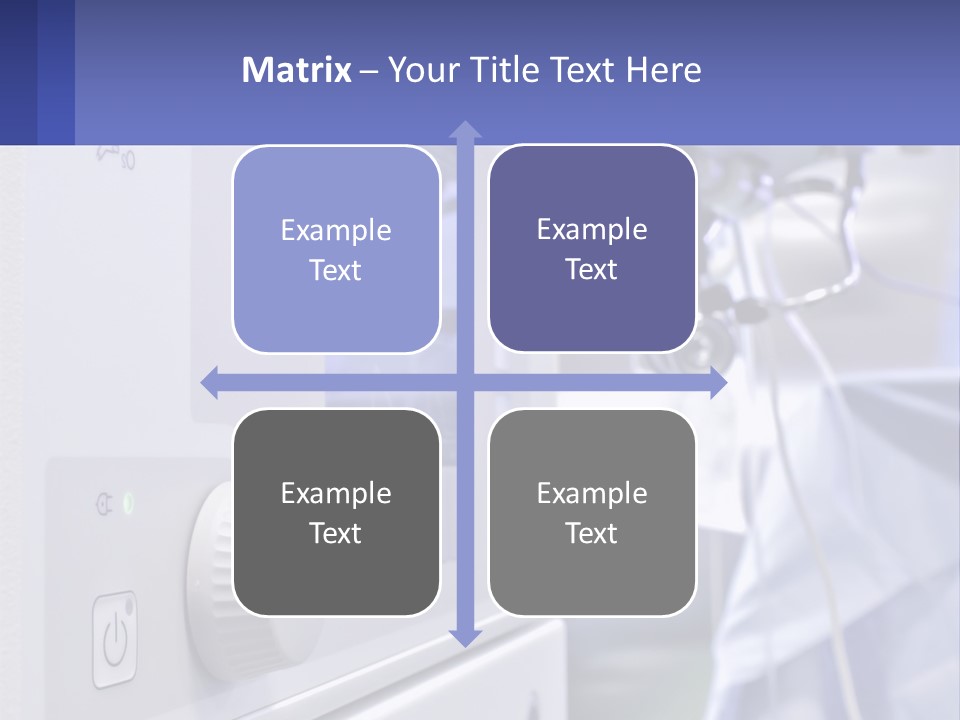A Hospital Room With A Monitor And Medical Equipment PowerPoint Template