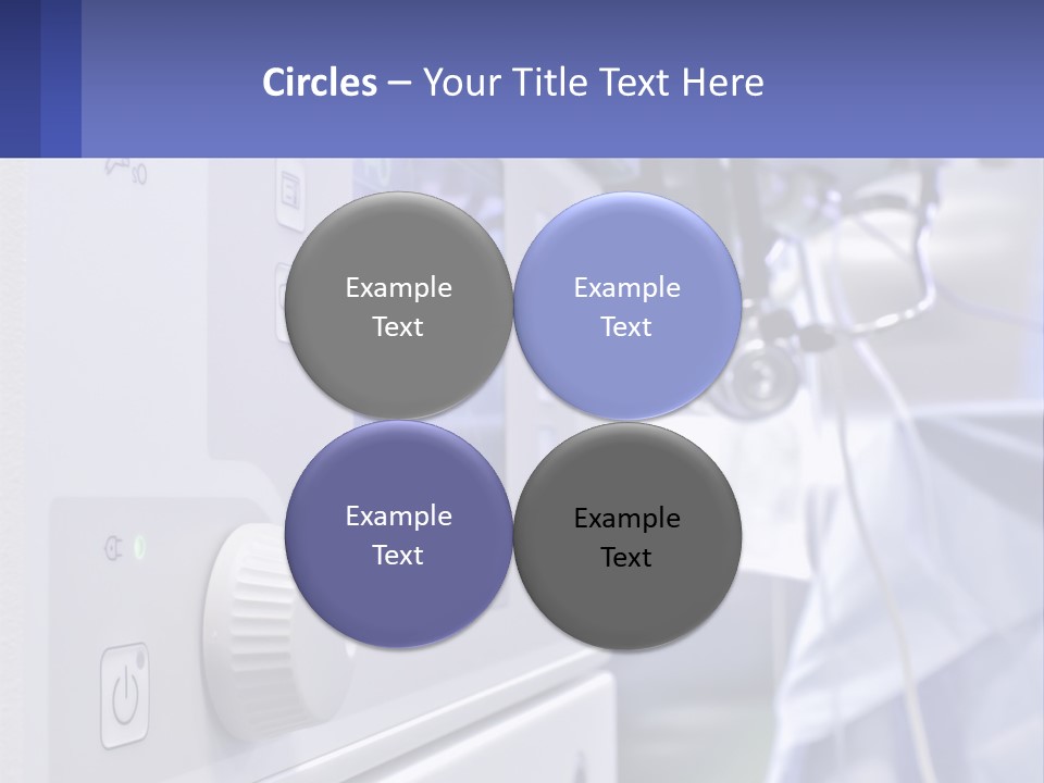 A Hospital Room With A Monitor And Medical Equipment PowerPoint Template