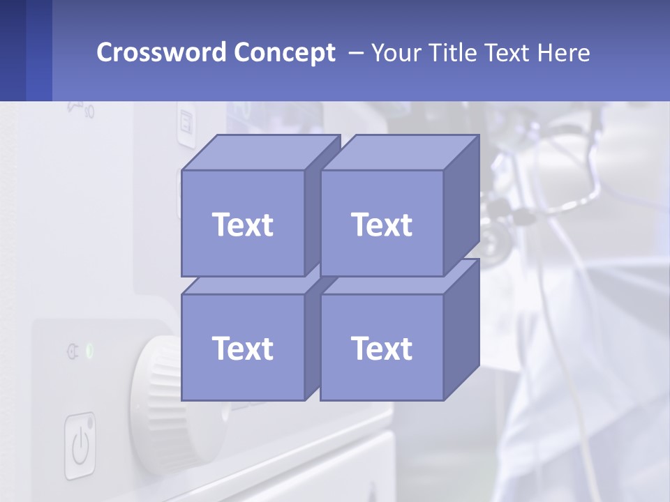 A Hospital Room With A Monitor And Medical Equipment PowerPoint Template