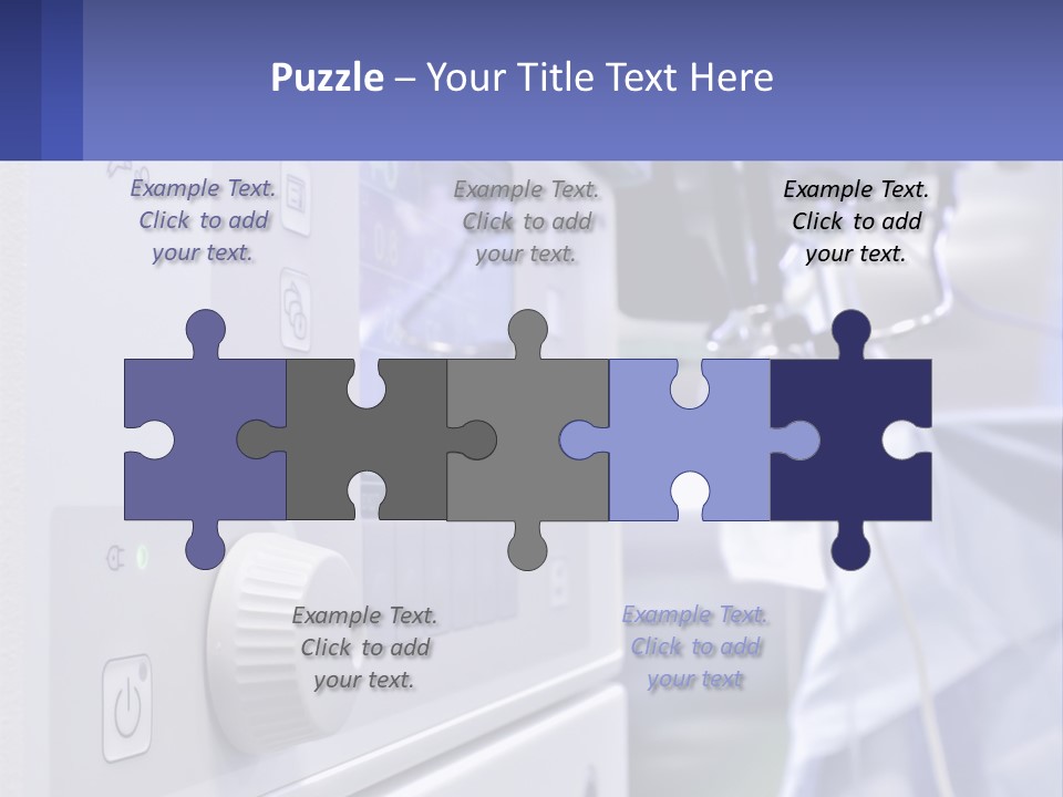 A Hospital Room With A Monitor And Medical Equipment PowerPoint Template