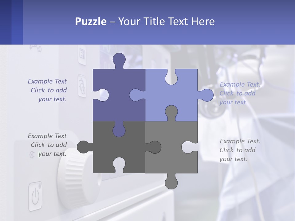 A Hospital Room With A Monitor And Medical Equipment PowerPoint Template