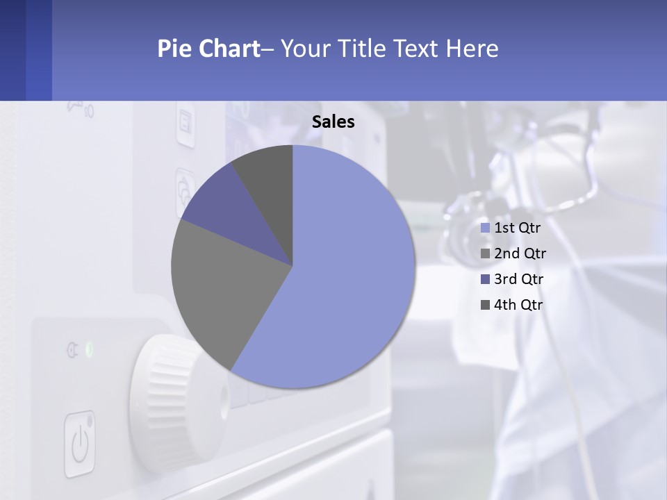 A Hospital Room With A Monitor And Medical Equipment PowerPoint Template