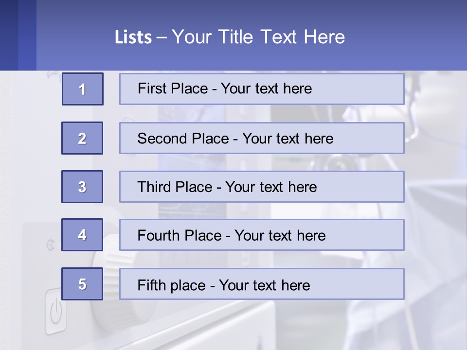 A Hospital Room With A Monitor And Medical Equipment PowerPoint Template
