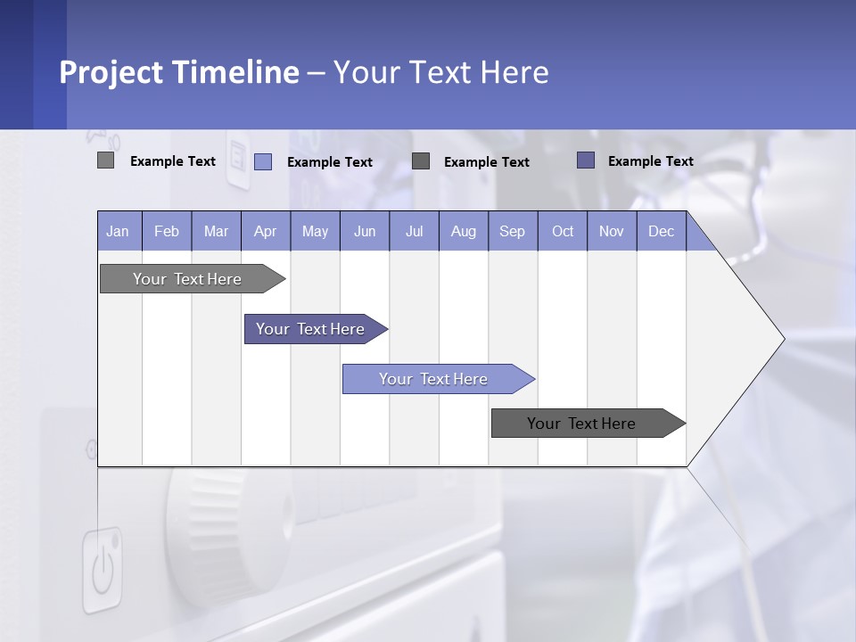 A Hospital Room With A Monitor And Medical Equipment PowerPoint Template