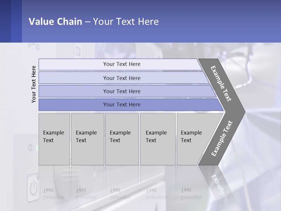 A Hospital Room With A Monitor And Medical Equipment PowerPoint Template