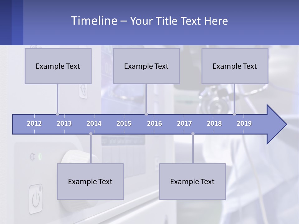 A Hospital Room With A Monitor And Medical Equipment PowerPoint Template