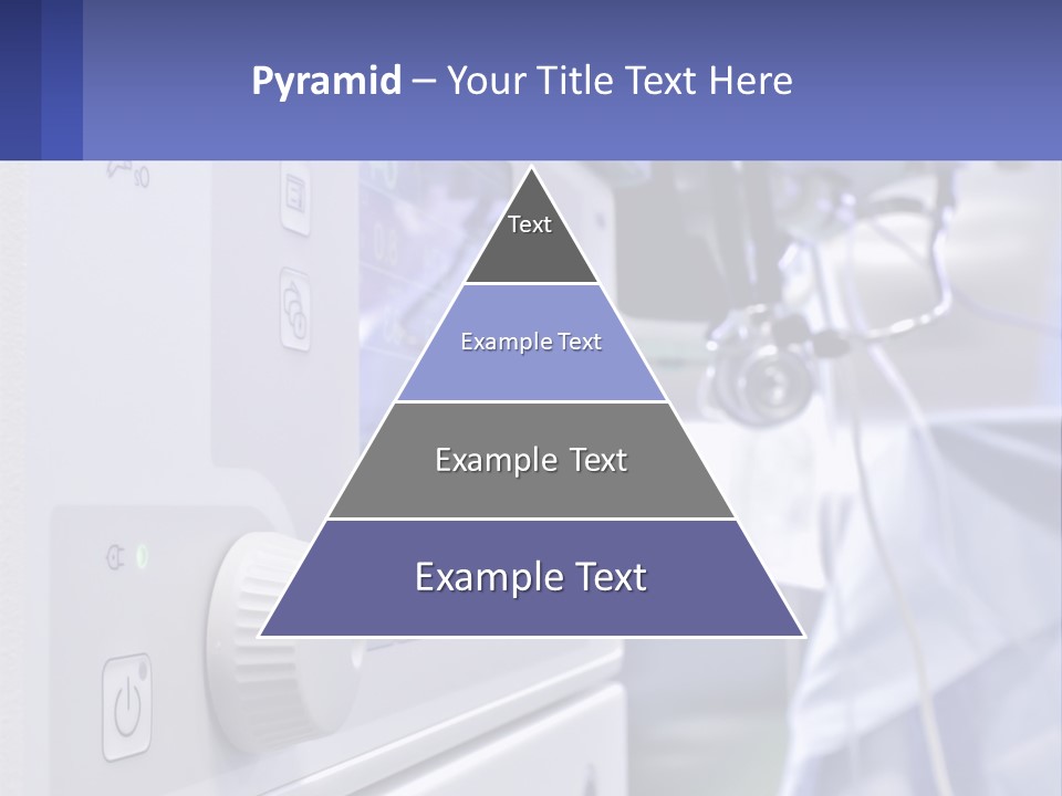 A Hospital Room With A Monitor And Medical Equipment PowerPoint Template