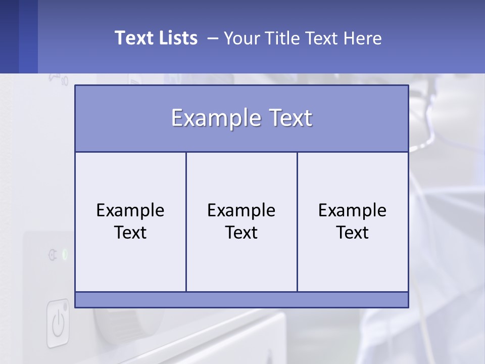A Hospital Room With A Monitor And Medical Equipment PowerPoint Template