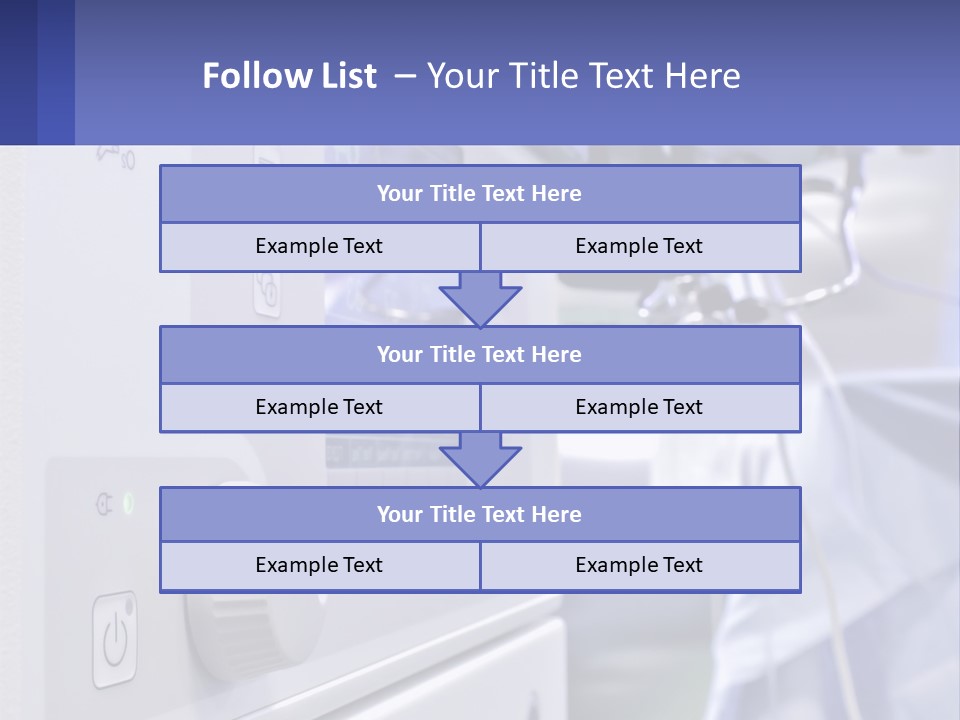 A Hospital Room With A Monitor And Medical Equipment PowerPoint Template