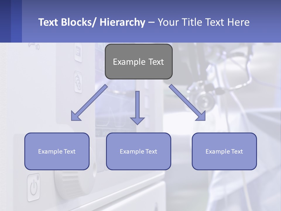 A Hospital Room With A Monitor And Medical Equipment PowerPoint Template