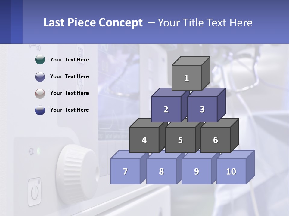 A Hospital Room With A Monitor And Medical Equipment PowerPoint Template
