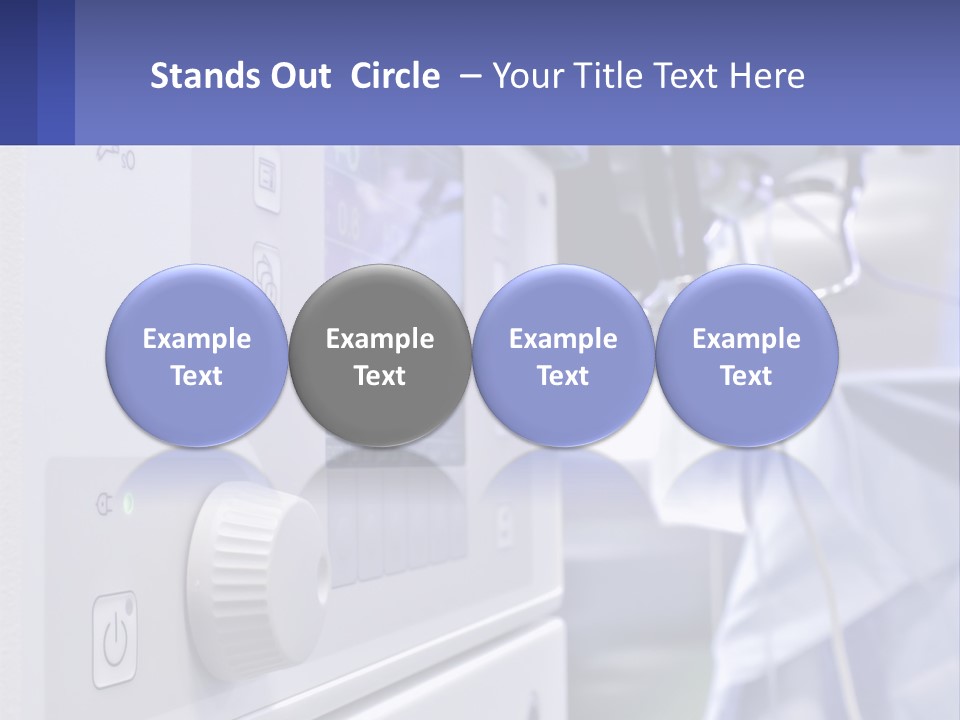 A Hospital Room With A Monitor And Medical Equipment PowerPoint Template