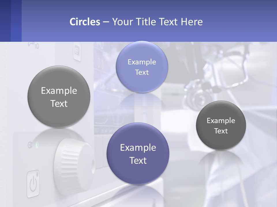 A Hospital Room With A Monitor And Medical Equipment PowerPoint Template