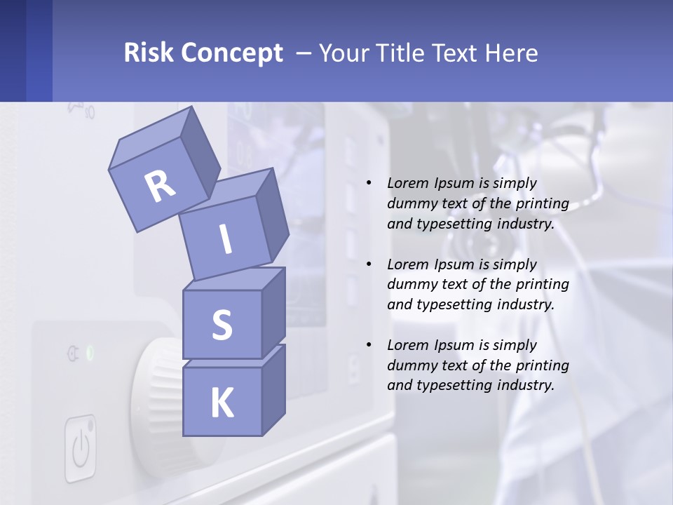 A Hospital Room With A Monitor And Medical Equipment PowerPoint Template