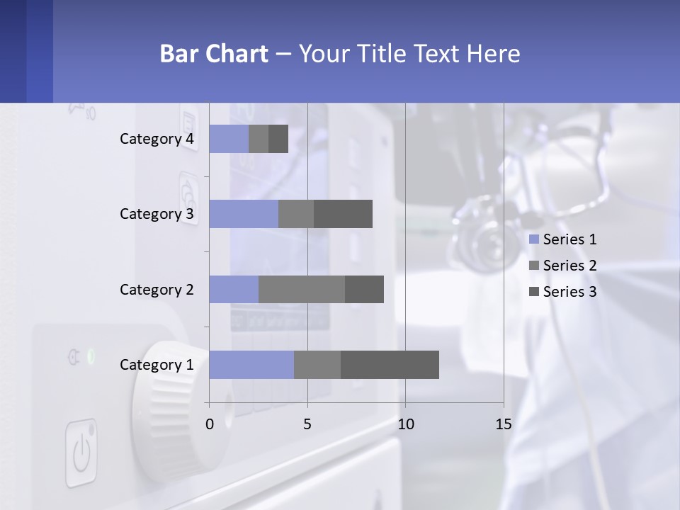 A Hospital Room With A Monitor And Medical Equipment PowerPoint Template