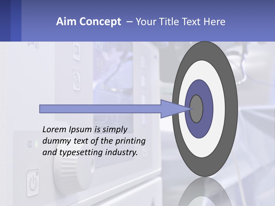 A Hospital Room With A Monitor And Medical Equipment PowerPoint Template