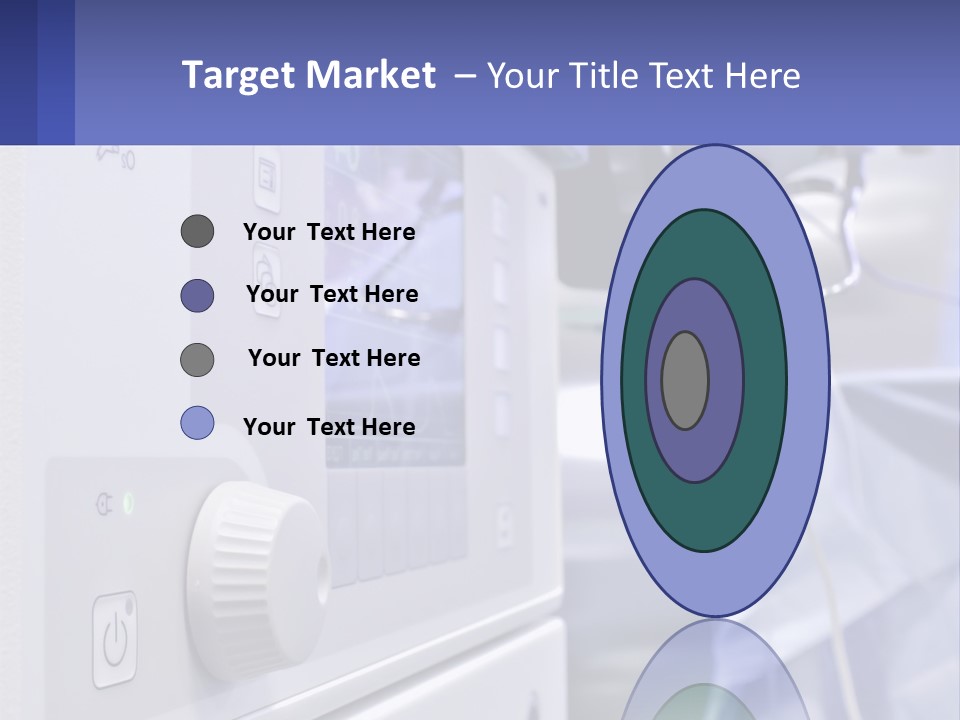 A Hospital Room With A Monitor And Medical Equipment PowerPoint Template