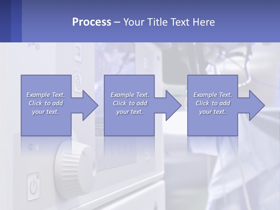 A Hospital Room With A Monitor And Medical Equipment PowerPoint Template