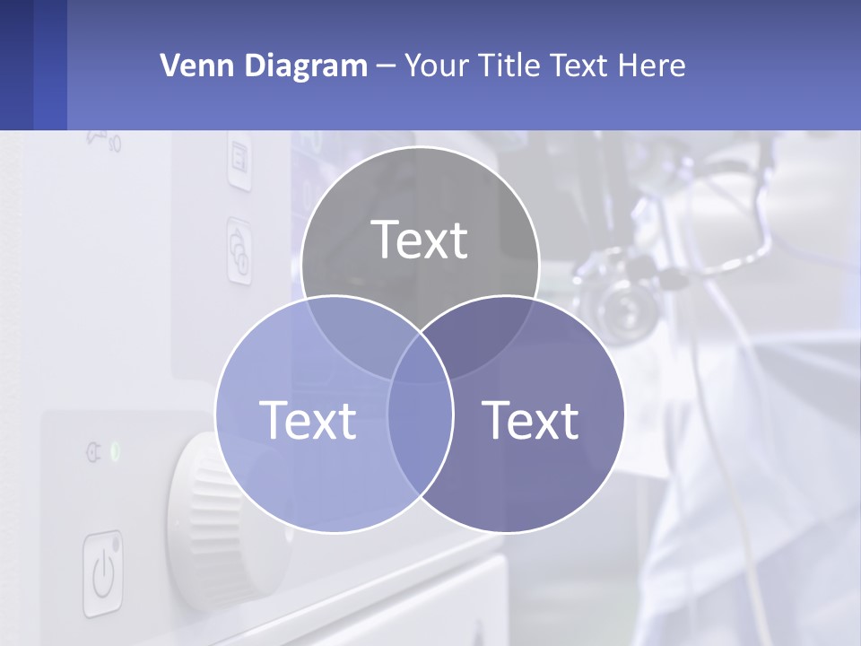 A Hospital Room With A Monitor And Medical Equipment PowerPoint Template