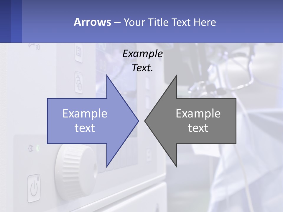 A Hospital Room With A Monitor And Medical Equipment PowerPoint Template